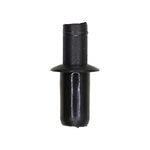 6mmx10mm Black Nylon Push-Type Retainer with Open End, 10mm Head