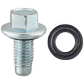 M12-1.75x25mm Rubber Oil Drain Plug with Gasket, Zinc