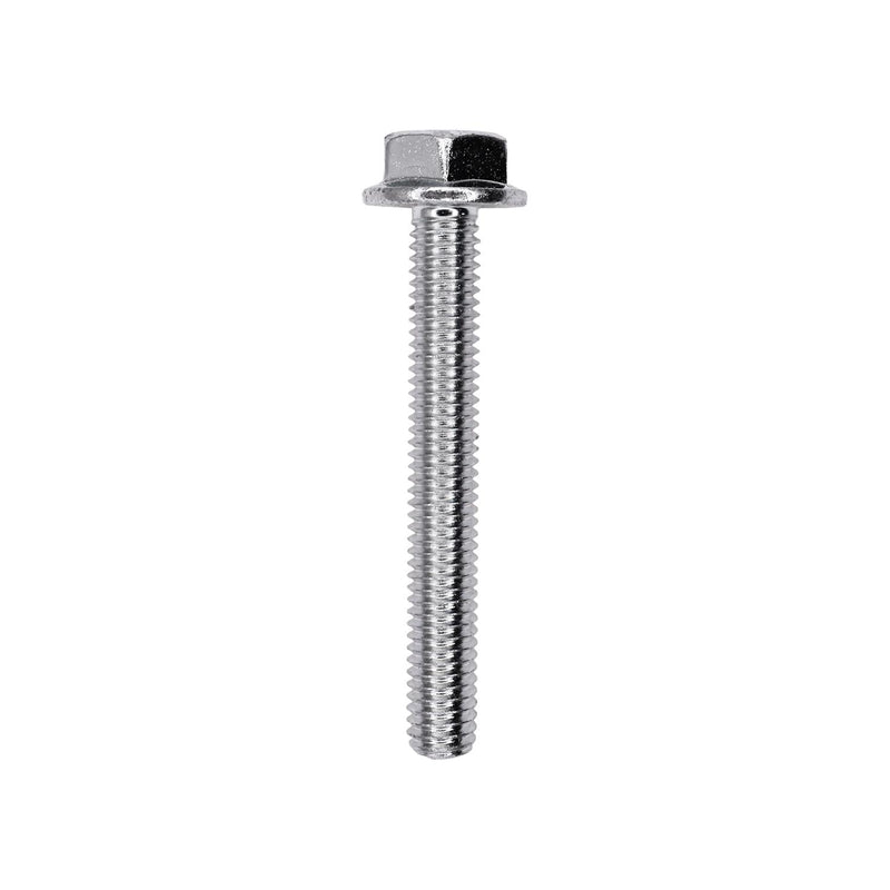 M6-1.0x45mm JIS Small Hex Head Flange Jis Bolt, Zinc