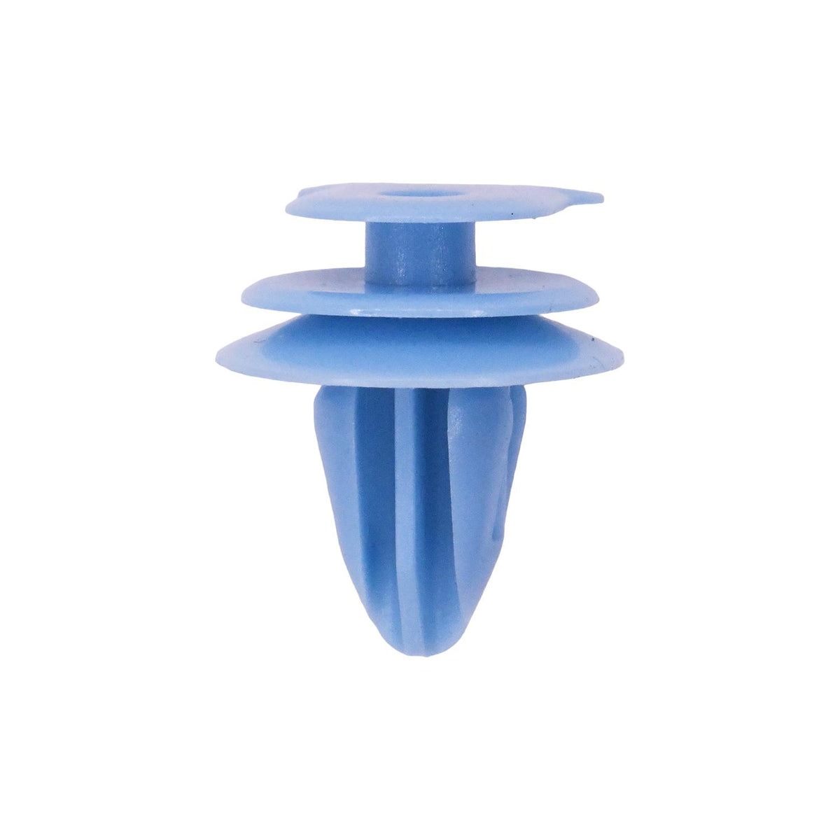 8.5mmx8.5mmx14mm Blue Nylon Triple Head Christmas Tree Retainer, 18mm Head
