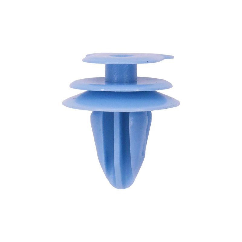 8.5mmx8.5mmx14mm Blue Nylon Triple Head Christmas Tree Retainer, 18mm Head