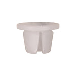 10mmx8mm White Nylon Grommet, 15mm Head