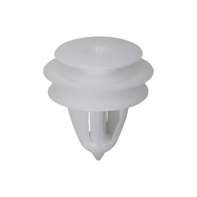 9.5mmx10mm White Nylon Triple Head Christmas Tree Retainer, 16mm Head