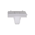 12mm White Nylon Bumper Cover Clip