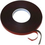 7/8" Double Sided Acrylic Foam Tape with Red Liner, ', 0.045" Thick