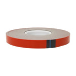 7/8" Double Sided Acrylic Foam Tape with Red Liner, ', 0.045" Thick