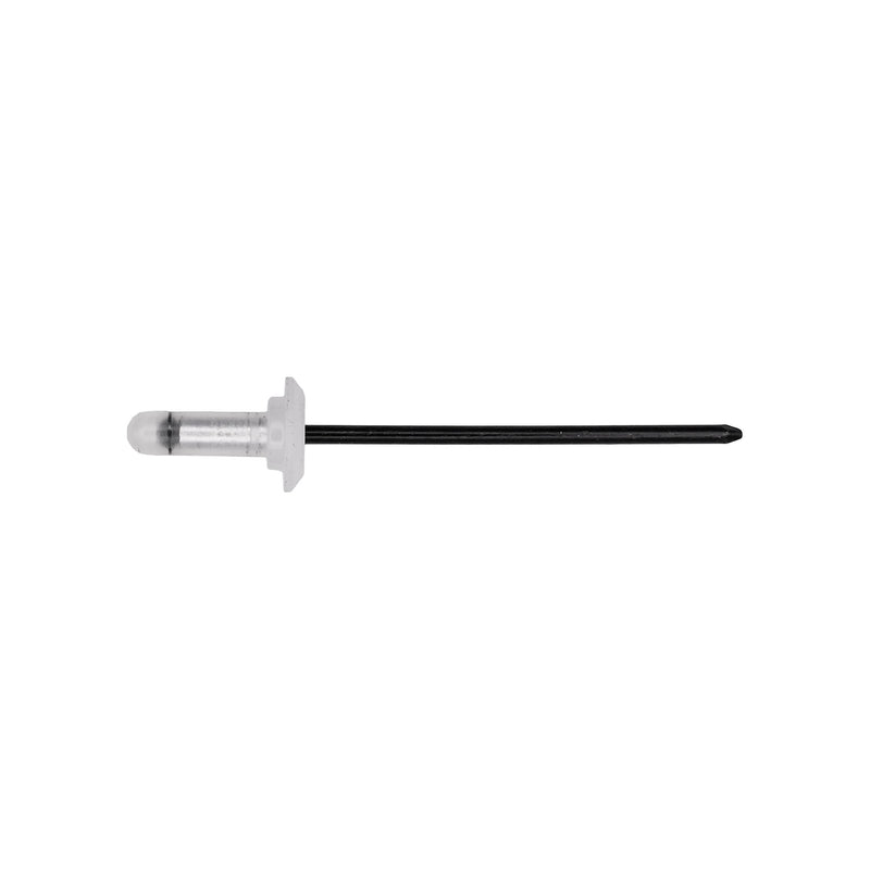1/8" Specialty Rivet, 1/32"-1/16" Grip, Aluminum Body, Black Aluminum Mandrel