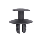 8mmx10mm Black Nylon Push-Type Retainer with Open End, 20mm Head