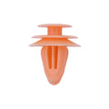 9.7mmx14mm Orange Nylon Triple Head Christmas Tree Retainer-, 18mm Head