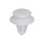 9.5mmx14mm White Nylon Double Head Trim Panel Christmas Tree Retainer, 17mm Head