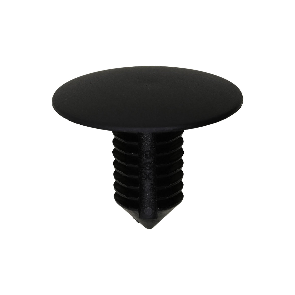 3/8"x3/4" Black Nylon Single Head Christmas Tree Retainer, 1" Head