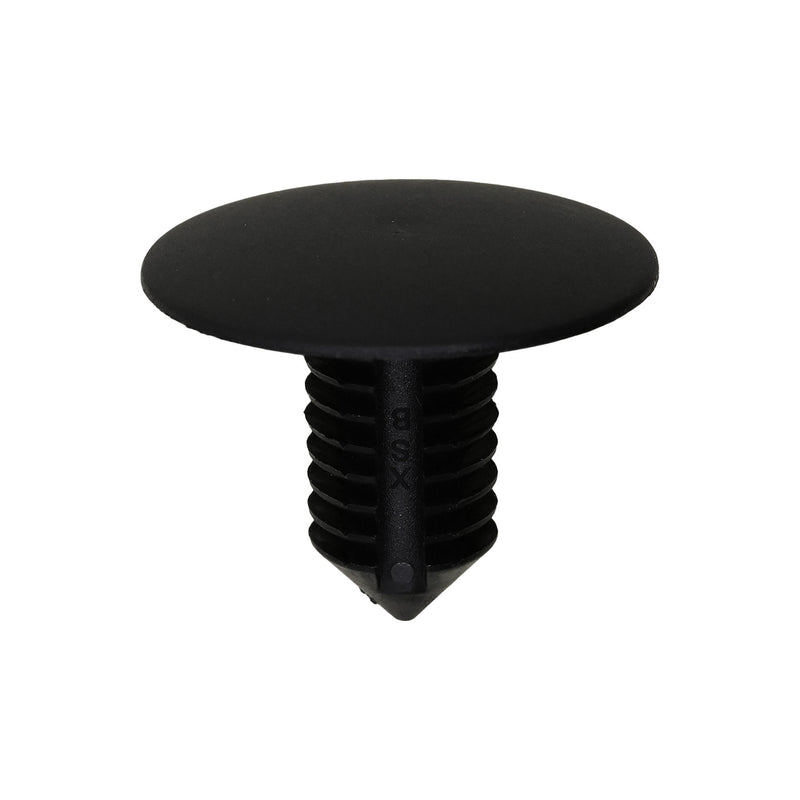 3/8"x3/4" Black Nylon Single Head Christmas Tree Retainer, 1" Head
