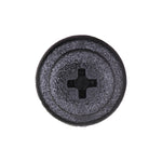 7mmx14mm Black Screw-Type Retainer with Open End, 14mm Head