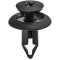 6mmx14mm Black Screw-Type Retainer with Closed End, 15mm Head