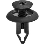 6mmx14mm Black Screw-Type Retainer with Closed End, 15mm Head