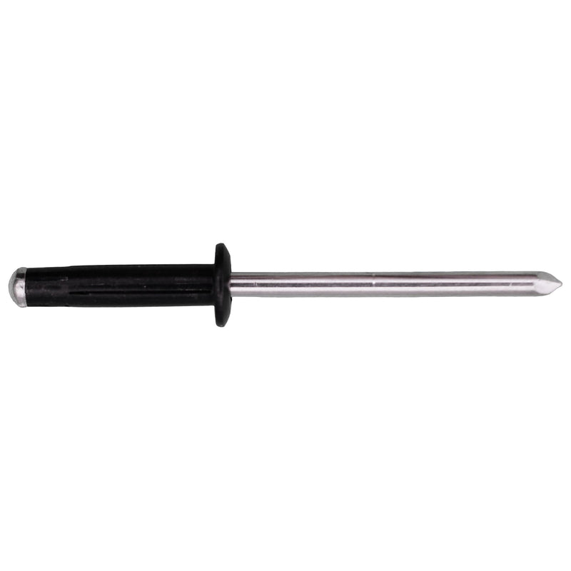5/32" Specialty Rivet, 3/64"-9/32" Grip, Black Aluminum Body, Aluminum Mandrel
