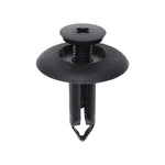 6mmx19mm Black Nylon Screw-Type Retainer with Closed End, 20mm Head