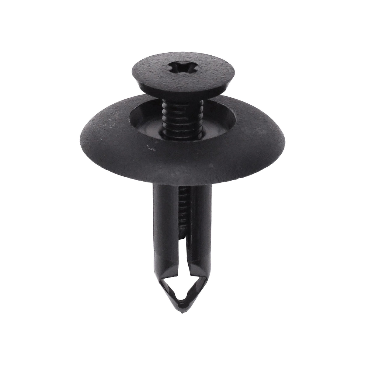 6mmx19mm Black Nylon Screw-Type Retainer with Closed End, 20mm Head