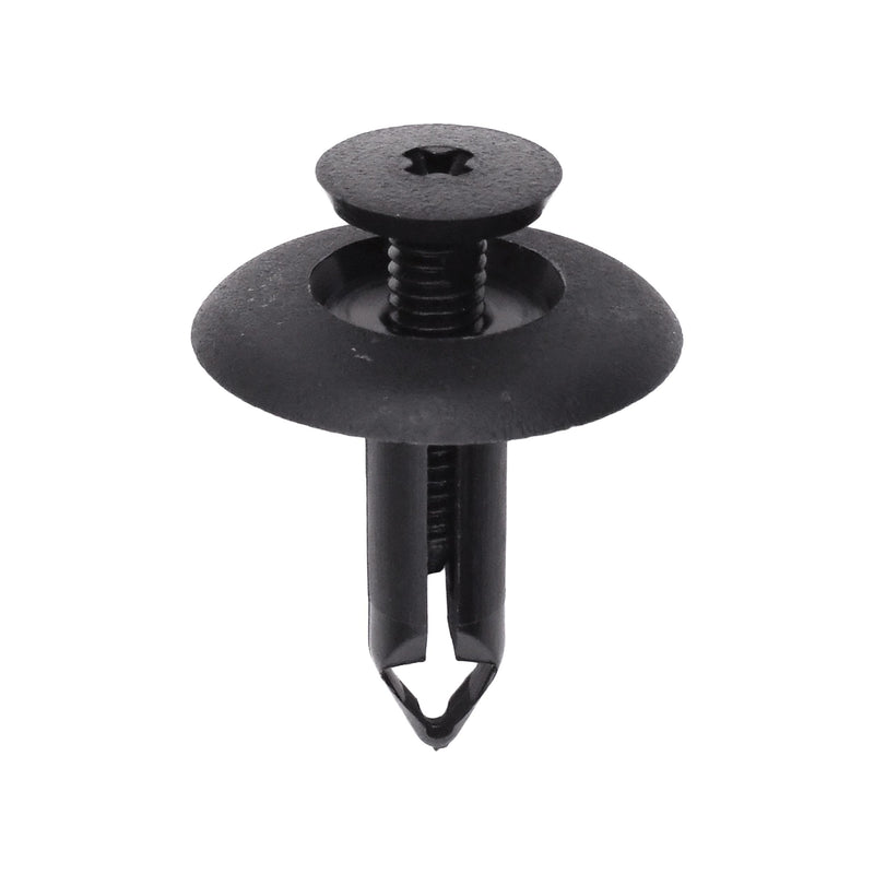 6mmx19mm Black Nylon Screw-Type Retainer with Closed End, 20mm Head