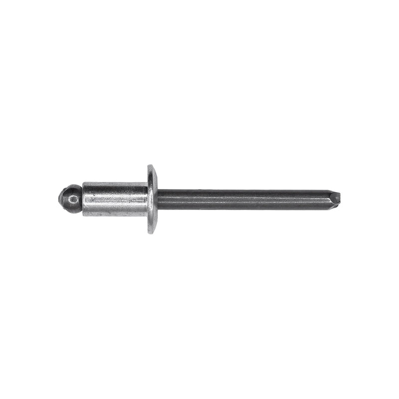 1/4" Specialty Rivet, 1/64"-1/8" Grip, Steel Body, Steel Mandrel
