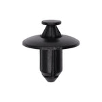 8mmx11mm Black Nylon Push-Type Retainer with Drive Pin, 20mm Head