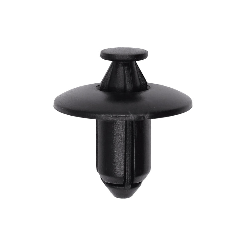 8mmx11mm Black Nylon Push-Type Retainer with Drive Pin, 20mm Head