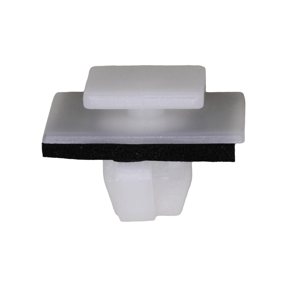 10mm White Nylon Molding Clip with Sealer, 10mmx12mm Top Head Size