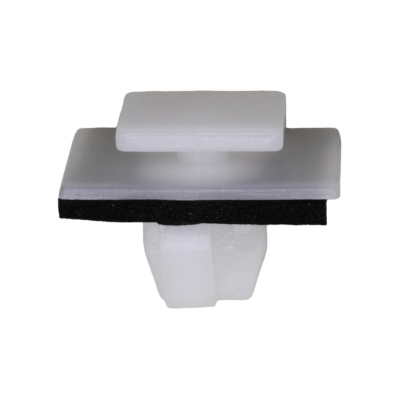 10mm White Nylon Molding Clip with Sealer, 10mmx12mm Top Head Size