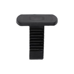 5mmx7.5mmx14mm Black Nylon Single Head Christmas Tree Retainer