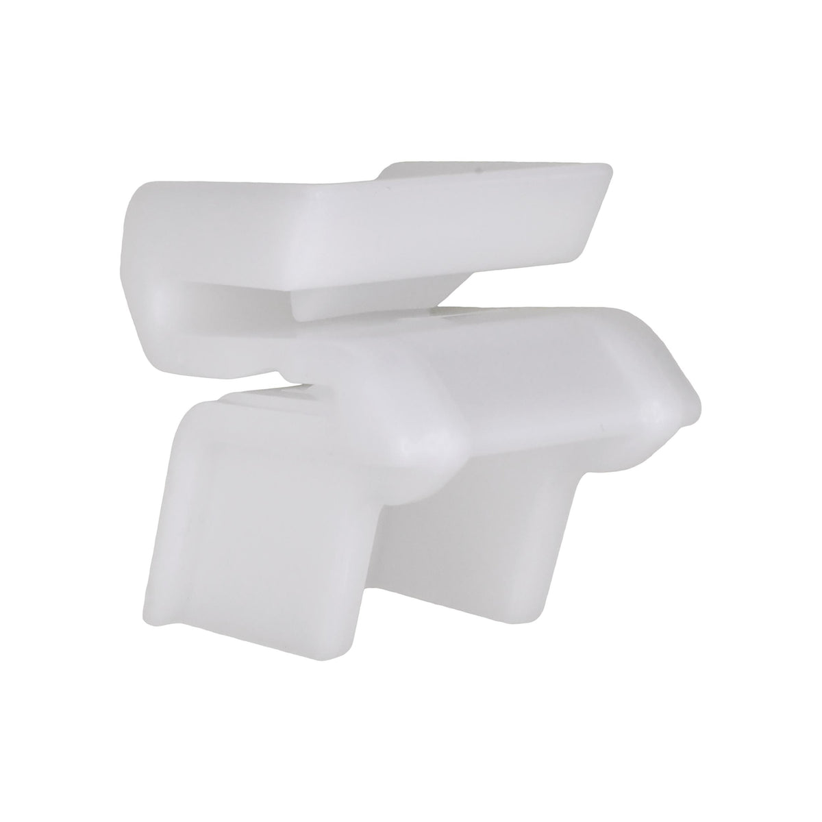 35mm White Nylon Bumper Clip