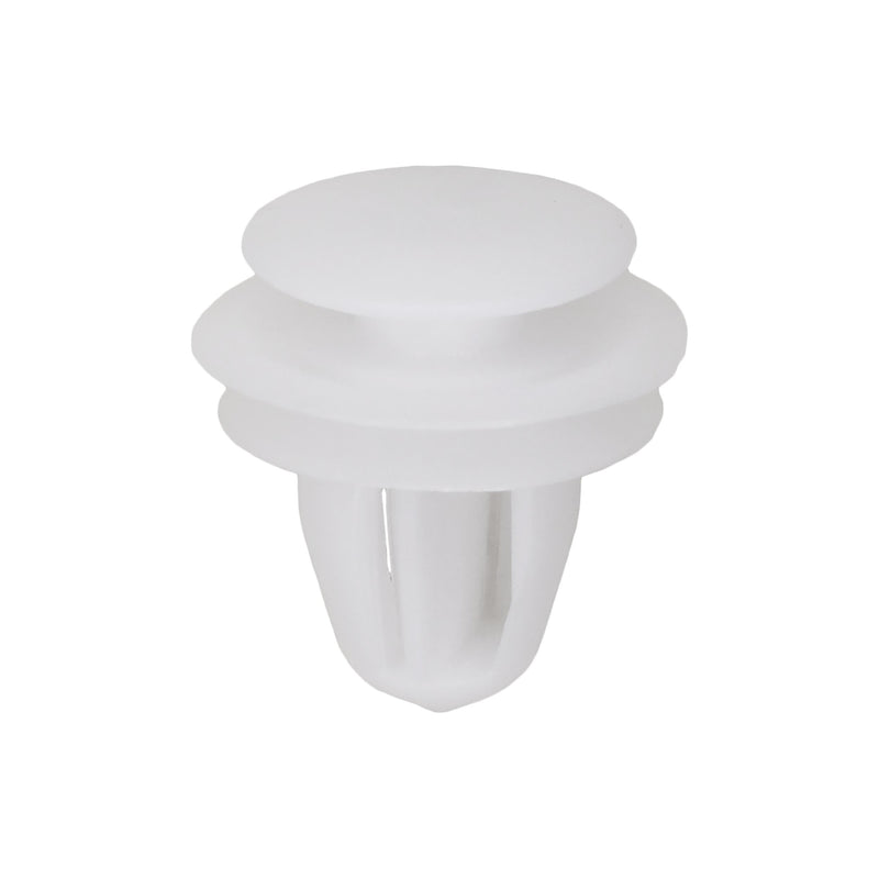 9.5mmx11mm White Nylon Triple Head Christmas Tree Retainer, 15mm Head, 13mm Top Head Diam