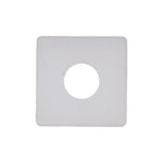 M4.8 White Nylon Screw Grommet, 12mmx12mm Head