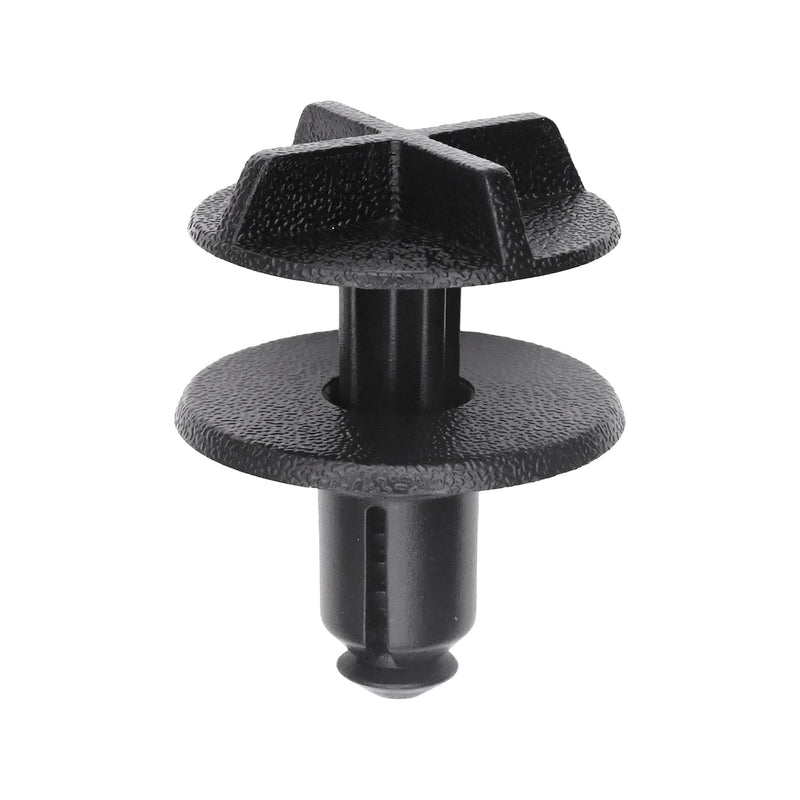 9mmx13mm Black Push-Type Retainer, 24.5mm Head