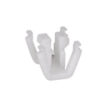 14mm White Nylon Molding Clip, 13mm Height