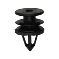 11mmx16mm Black Nylon Triple Head Trim Panel Christmas Tree Retainer, 19mm Head