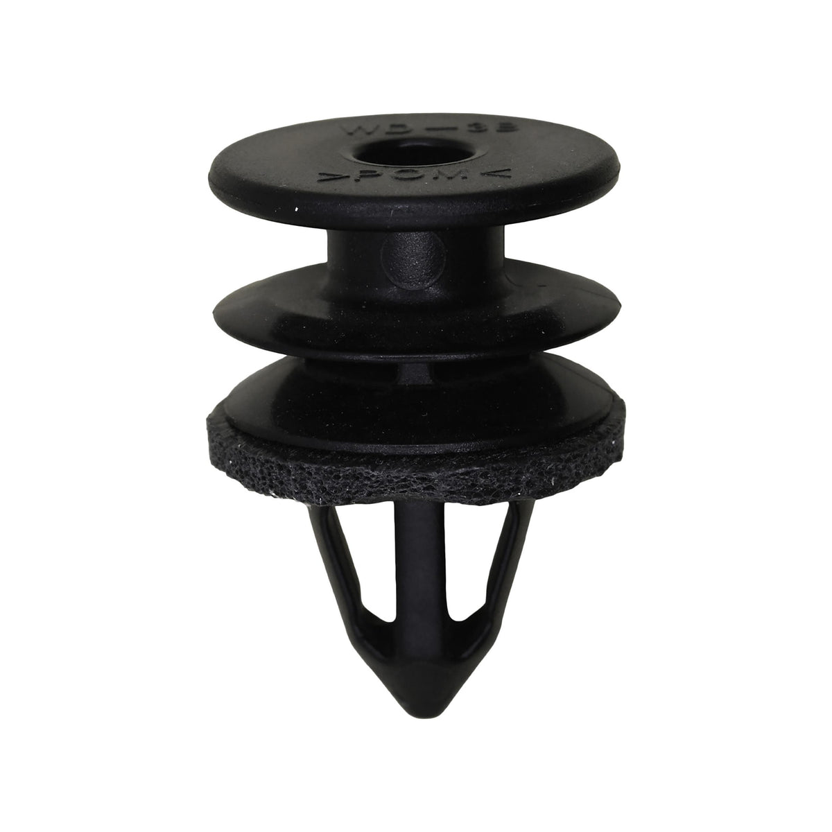 11mmx16mm Black Nylon Triple Head Trim Panel Christmas Tree Retainer, 19mm Head