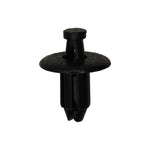 7mmx14mm Black Push-Type Retainer with Drive Pin, 16mm Head