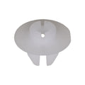 M4.2 White Nylon Head.Lamp Grommet, 9mm Square Hole, 17mm Head