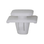 9mm White Nylon Molding Clip, 12mmx15mm Top Head Size