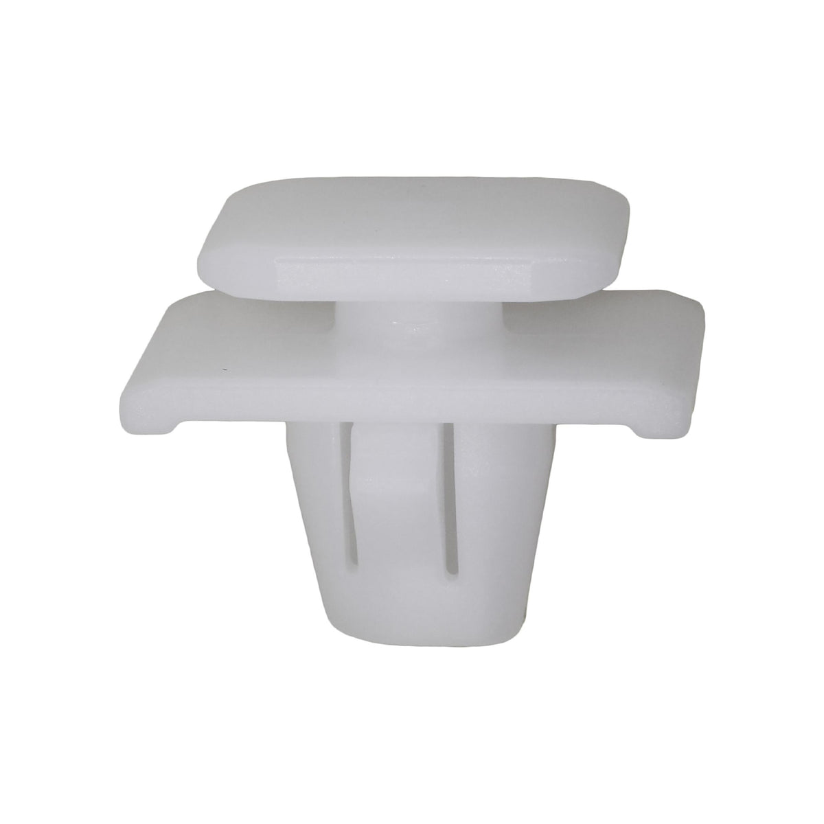 9mm White Nylon Molding Clip, 12mmx15mm Top Head Size