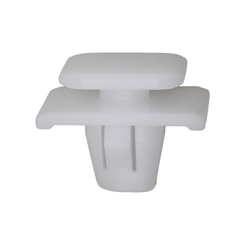 9mm White Nylon Molding Clip, 12mmx15mm Top Head Size