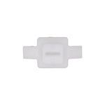 6mm White Nylon Molding Clip