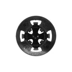 12mmx11mm Black Nylon Tail Light Grommet, 19mm Head