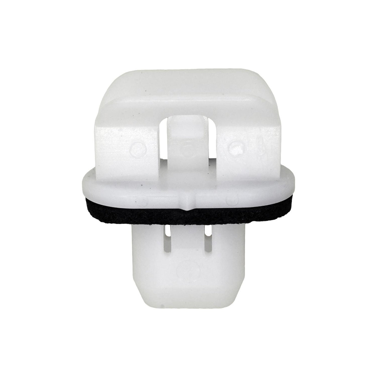 15mm White Nylon Molding Clip, 28mm Height