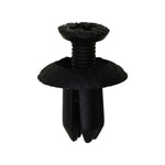 5mmx8mm Black Screw-Type Retainer with Open End, 11mm Head