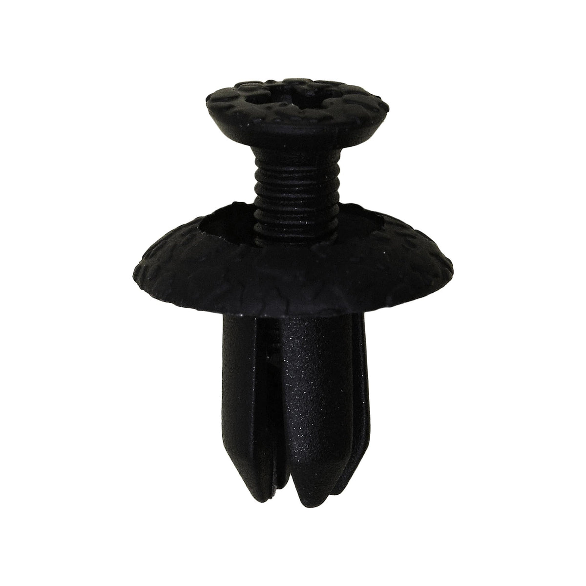 5mmx8mm Black Screw-Type Retainer with Open End, 11mm Head