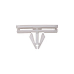 9mmx14mm White Nylon Molding Clip, 14mmx34mm Top Head Size