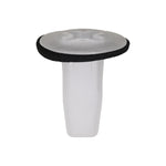 M4.8 White Nylon Screw Grommet, 18mm Head
