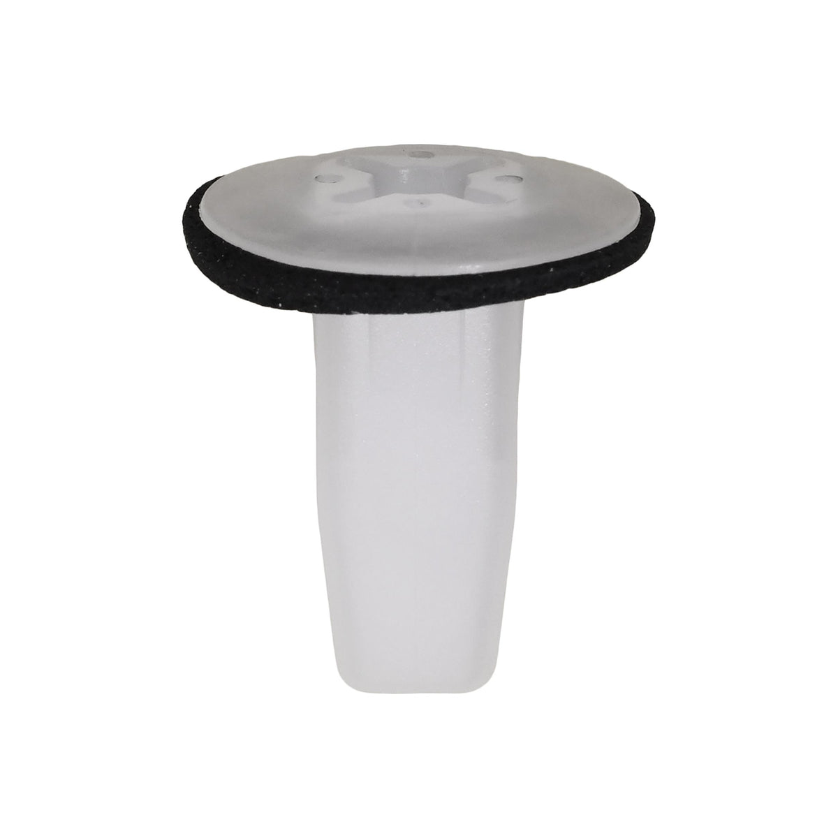 M4.8 White Nylon Screw Grommet, 18mm Head