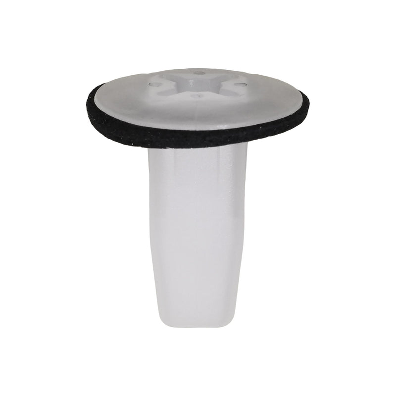 M4.8 White Nylon Screw Grommet, 18mm Head